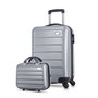 Zoozie Bags Juego de Maletas de 2 Piezas Gris